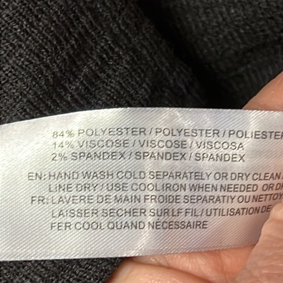 B.O.G. BAND OF THE FREE Women’s BLACK RIBBED CROP KNIT SHIRT Sm LONG SLEEVES - Picture 9 of 9